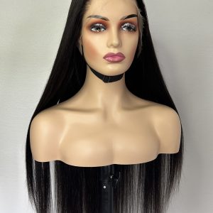 Natural black straight wig 13x4 HD lace
